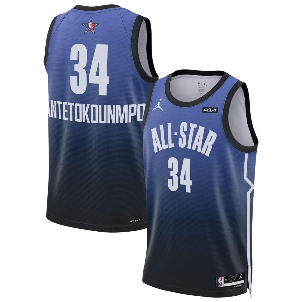 Giannis Antetokounmpo Jordan Brand 2023 NBA All-Star Game Swingman Jersey - Blue-Pro Kit Vault | Brand New 26/27 Sports Jerseys